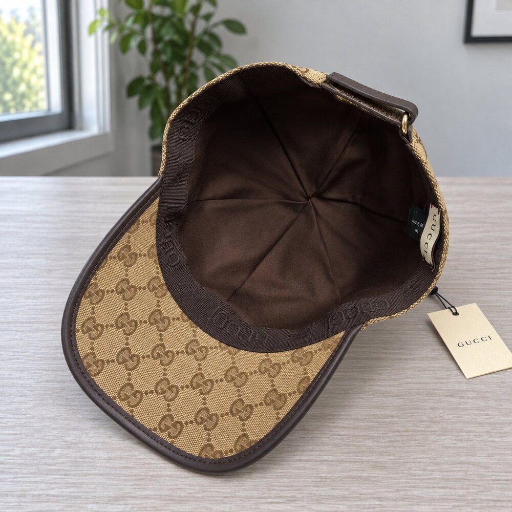 Gucci GG Cap with Striped Brim - Picture 4 of 6